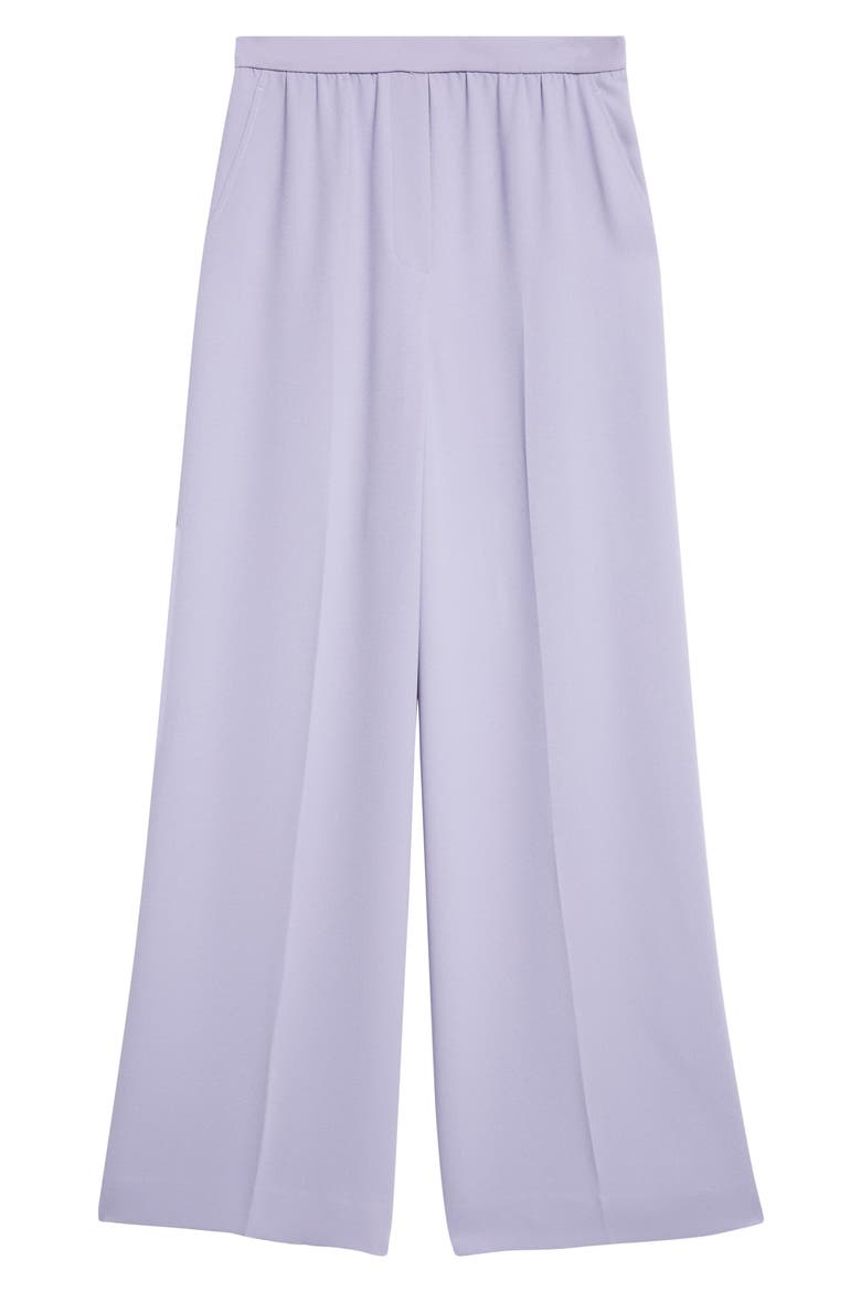 Satin Back Crepe Wide Leg Pants, Alternate, color, IRIS