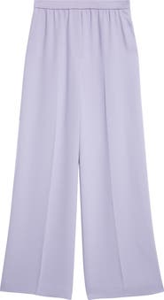 ST. JOHN Satin Back Crepe Wide Leg Pants
