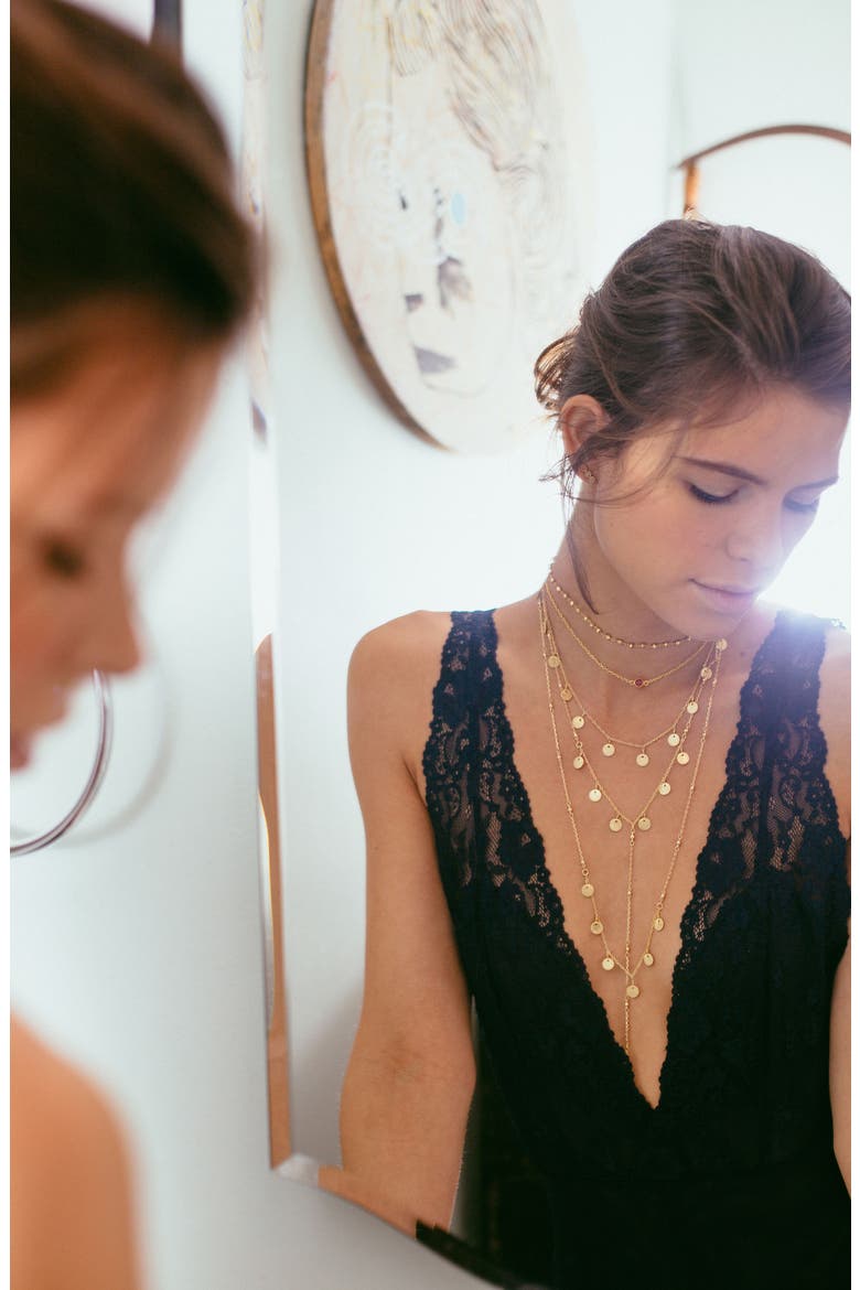Night/Day Lariat Necklace, Alternate, color, GOLD