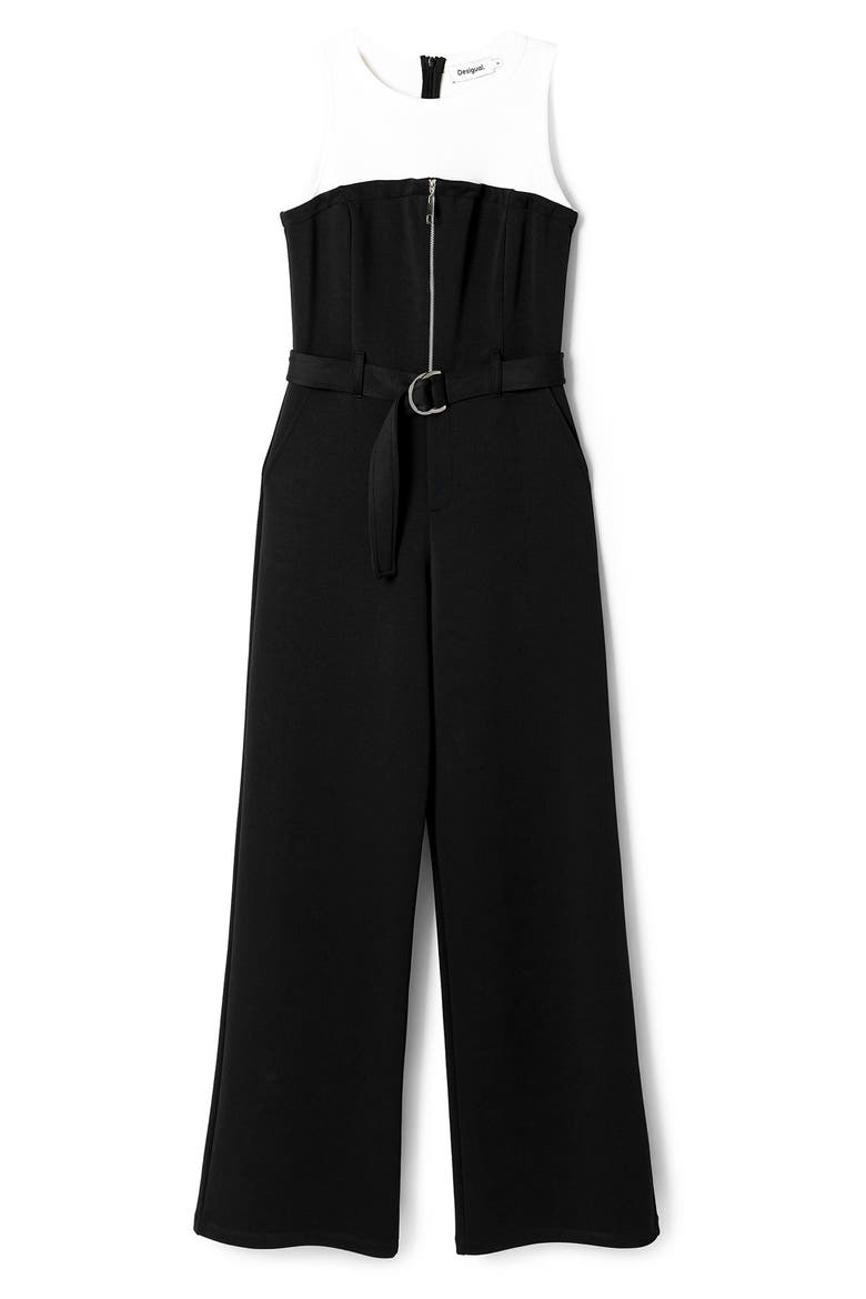 Launa Sleeveless Wide Leg Jumpsuit, Alternate, color, BLACK