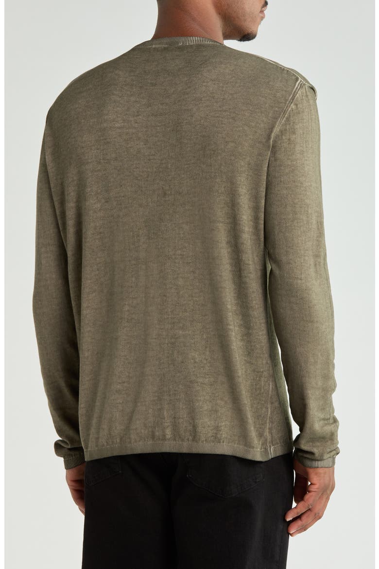 Manuel Cotton Crewneck Sweater, Alternate, color, TEAKWOOD