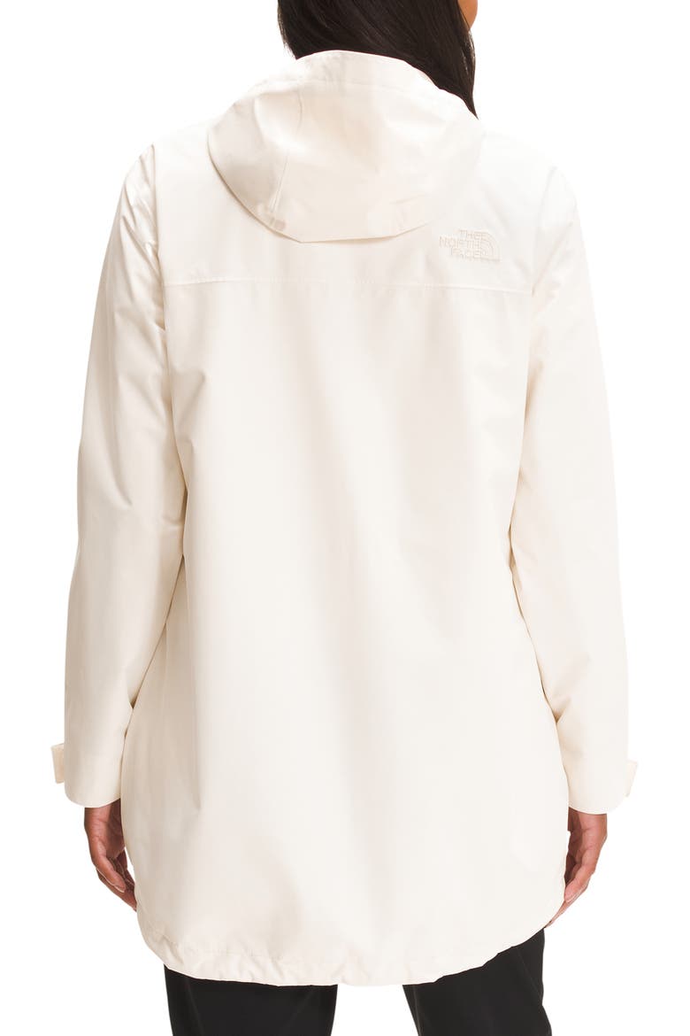 Voyage Waterproof Hooded Coat, Alternate, color, GARDENIA WHITE