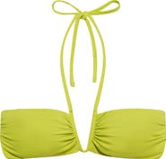 Lauren Ralph Lauren Shirred V-Wire Bikini Top