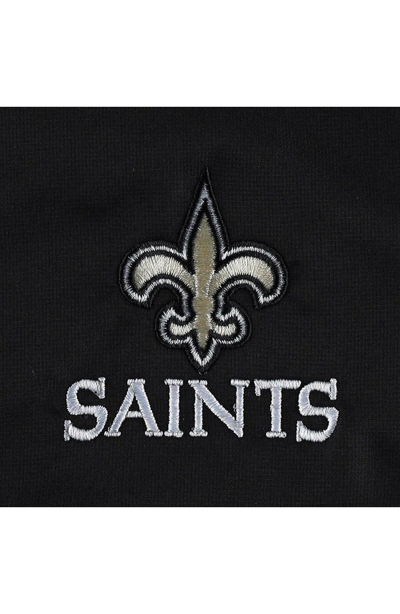 DUNBROOKE Women's Dunbrooke Black/Gray New Orleans Saints Hurricane Raglan Full-Zip Windbreaker, Alternate, color, 