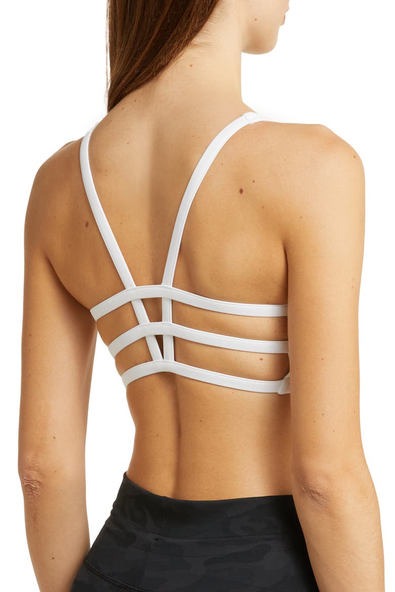 Yosemite Sports Bra, Alternate, color, WHITE
