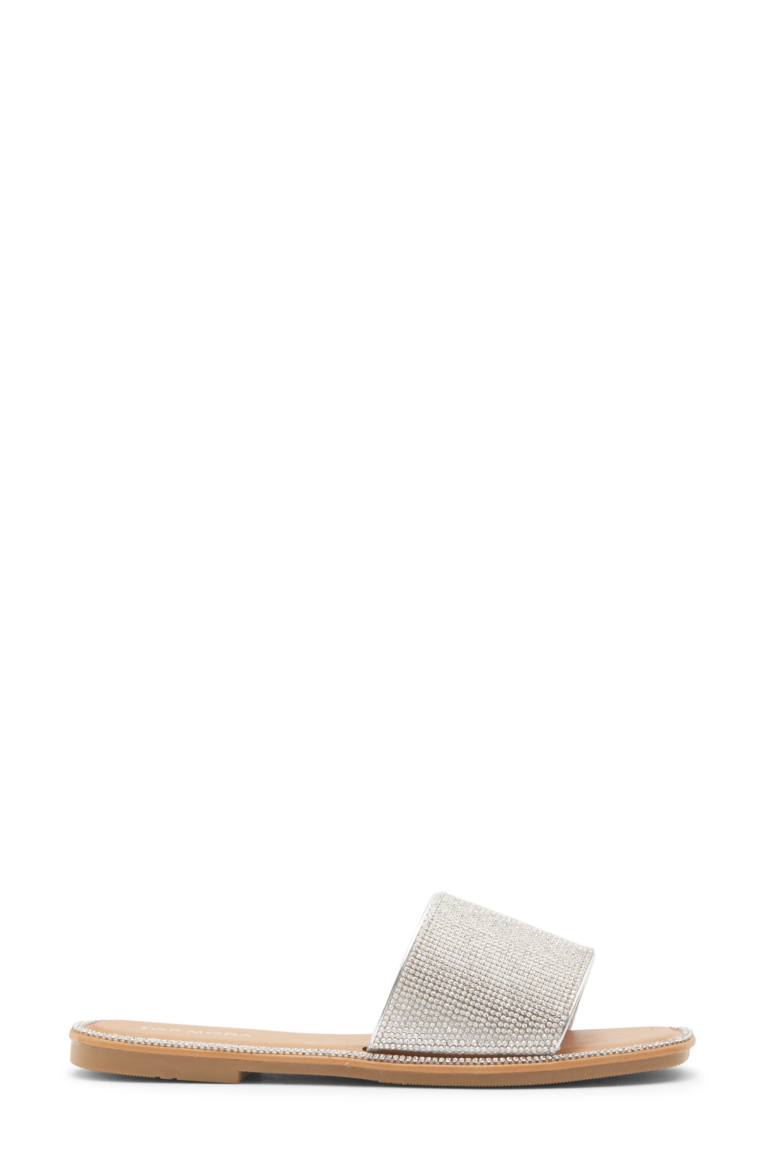 Medusa Slide Sandal, Alternate, color, SILVER PU