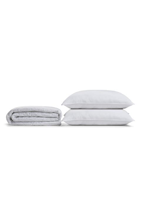 2-Pack King Sized Pillows & Mattress Pad Bundle