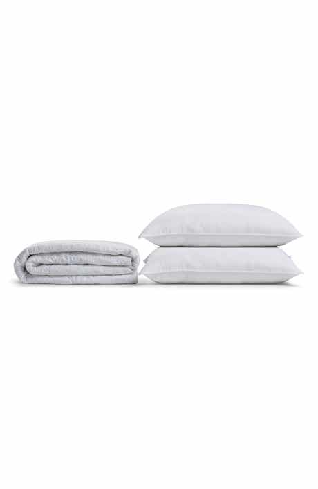 2-Pack King Sized Pillows & Mattress Pad Bundle