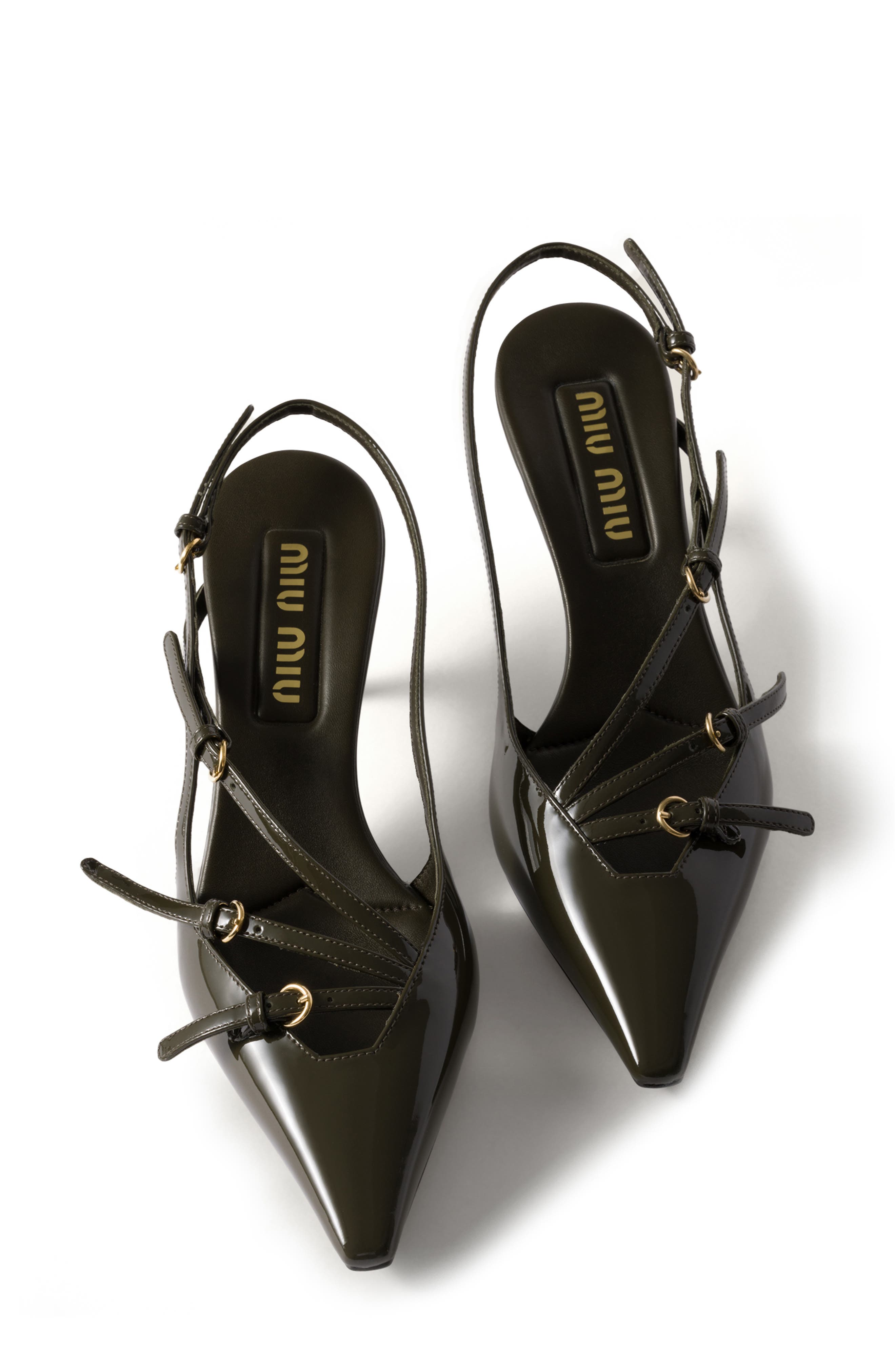 Show Buckle Slingback Pump, Alternate, color, LODEN