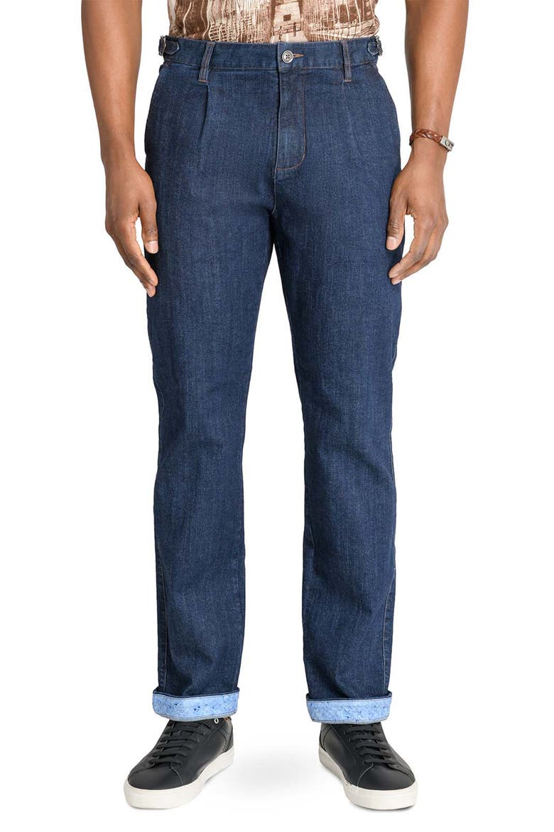 Slim Fit Solid Pleated Pants, Alternate, color, NAVY