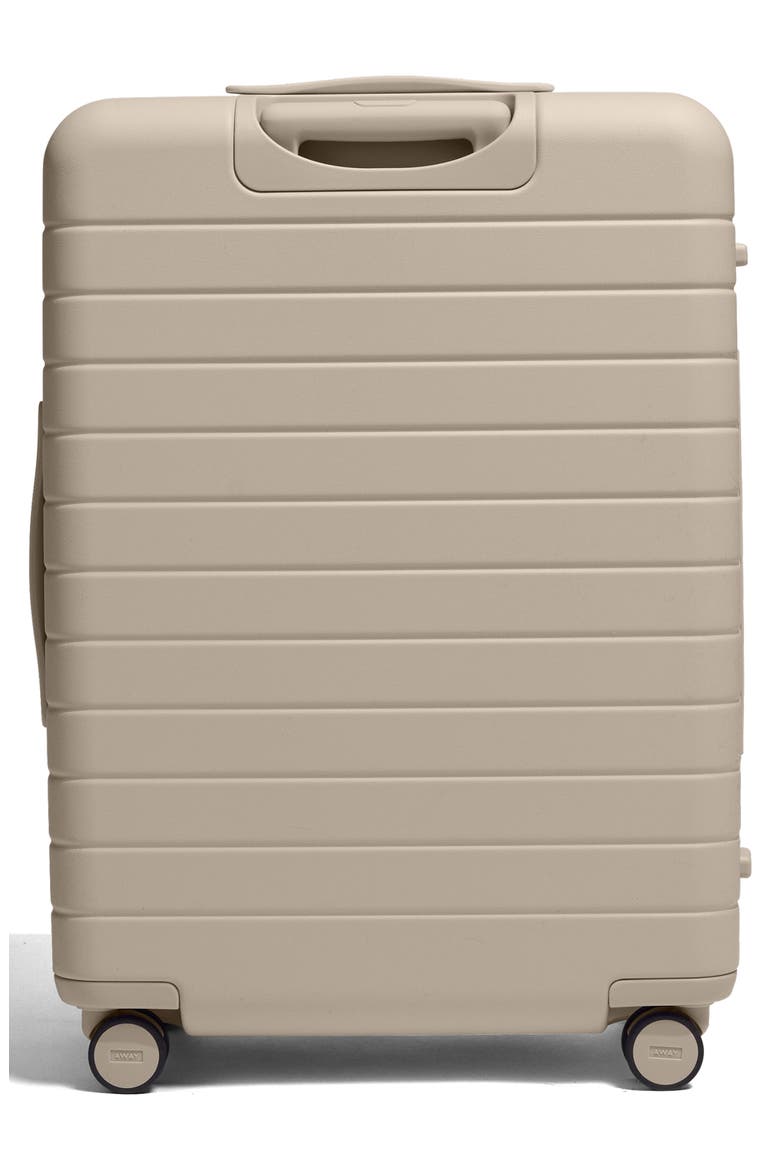 The Medium Flex Hardside Checked Suitcase, Alternate, color, DUNE TAUPE