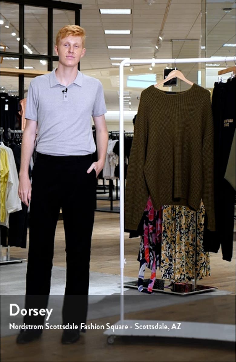 Gender Inclusive Heavy Waffle Knit Crewneck Sweater, sales video thumbnail