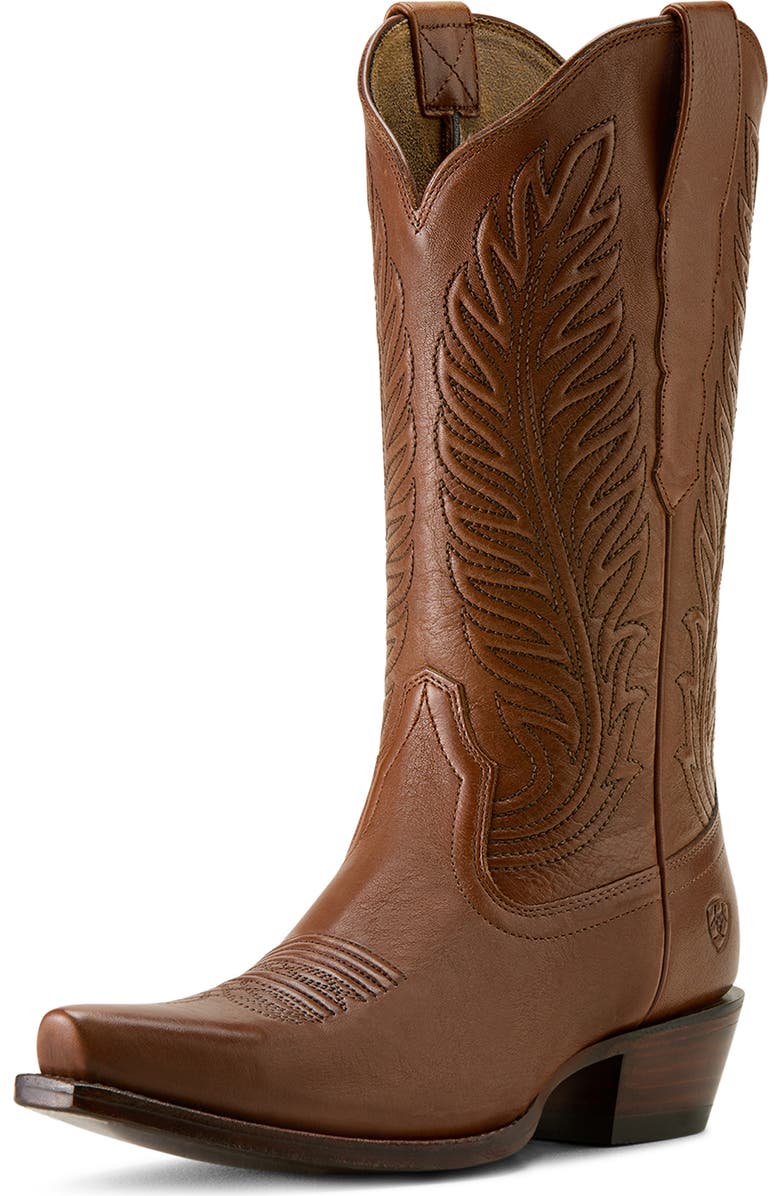 Ariat Bowman Leather Western Boot, Alternate, color, Brown