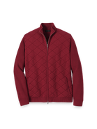 Paul Fredrick Cotton Full Zip Mock Neck Sweater Jacket