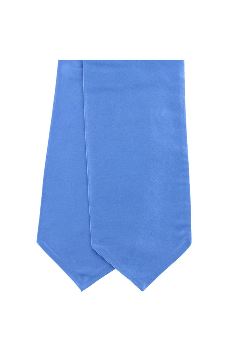 Grant Solid Colored Silk Ascot, Alternate, color, Light Blue