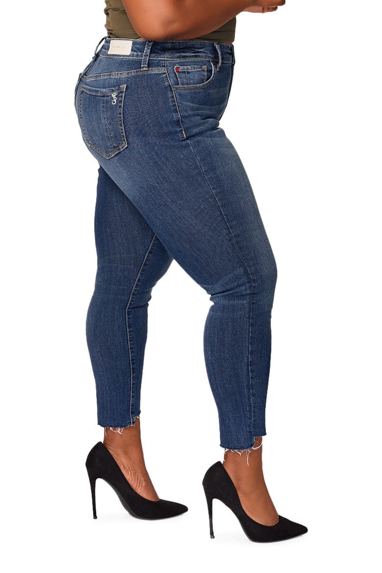 High Waist Ankle Skinny Jeans, Alternate, color, LAINEY
