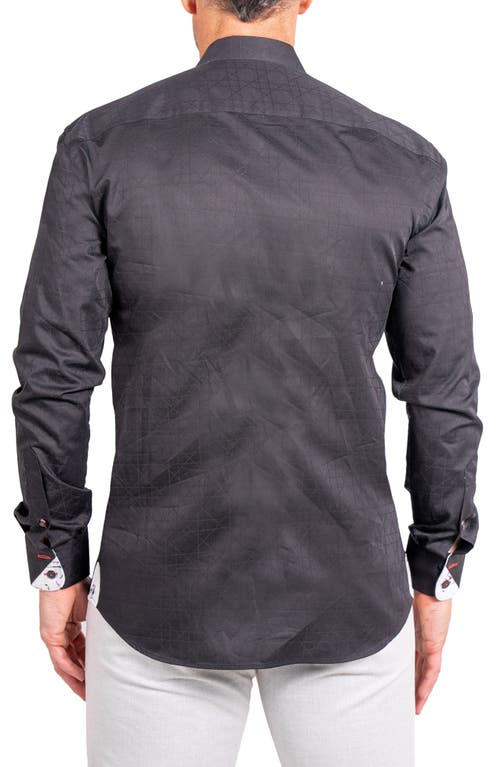 Maceoo Einstein Ascension Contemporary Fit Button-up Shirt In Gray