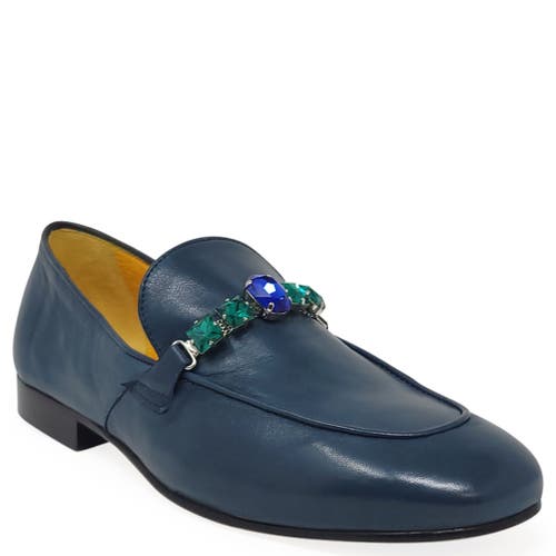 Madison Maison Flat Jewel Loafer In Blue