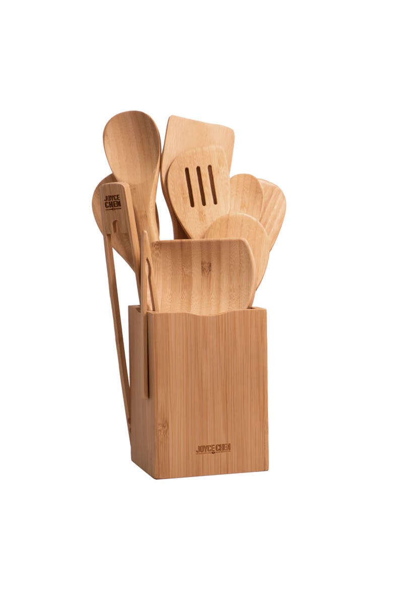 11 Piece Burnished Utensil Set, Main, color, Bamboo