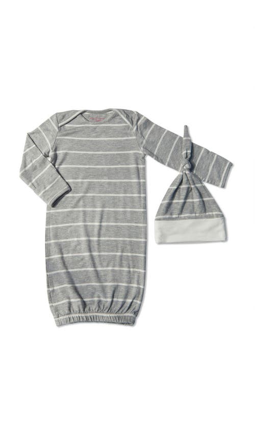 Everly Grey Analise During & After 5-piece Maternity/nursing Sleep Set In Gray