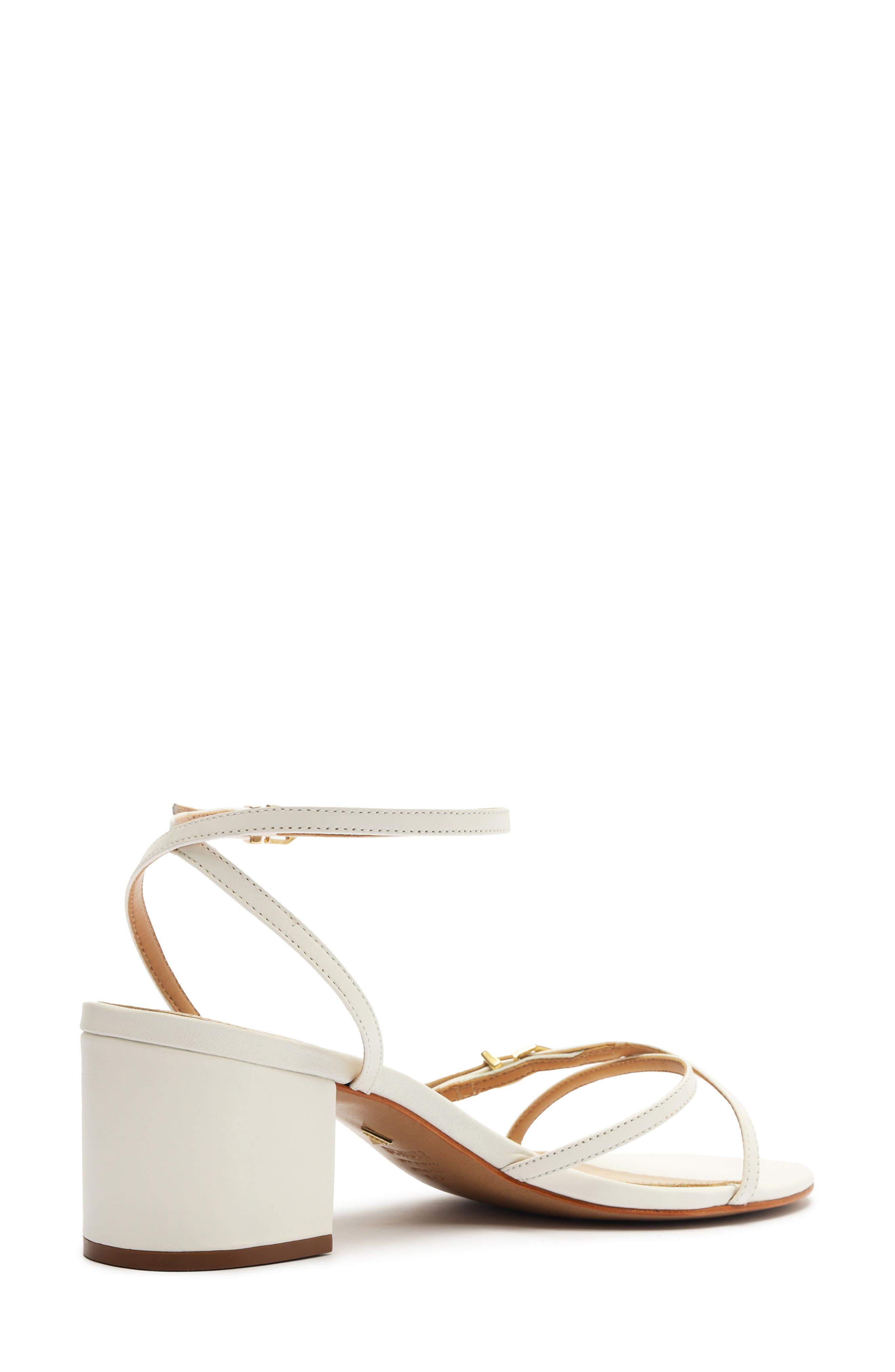Liliana Ankle Strap Sandal, Alternate, color, WHITE
