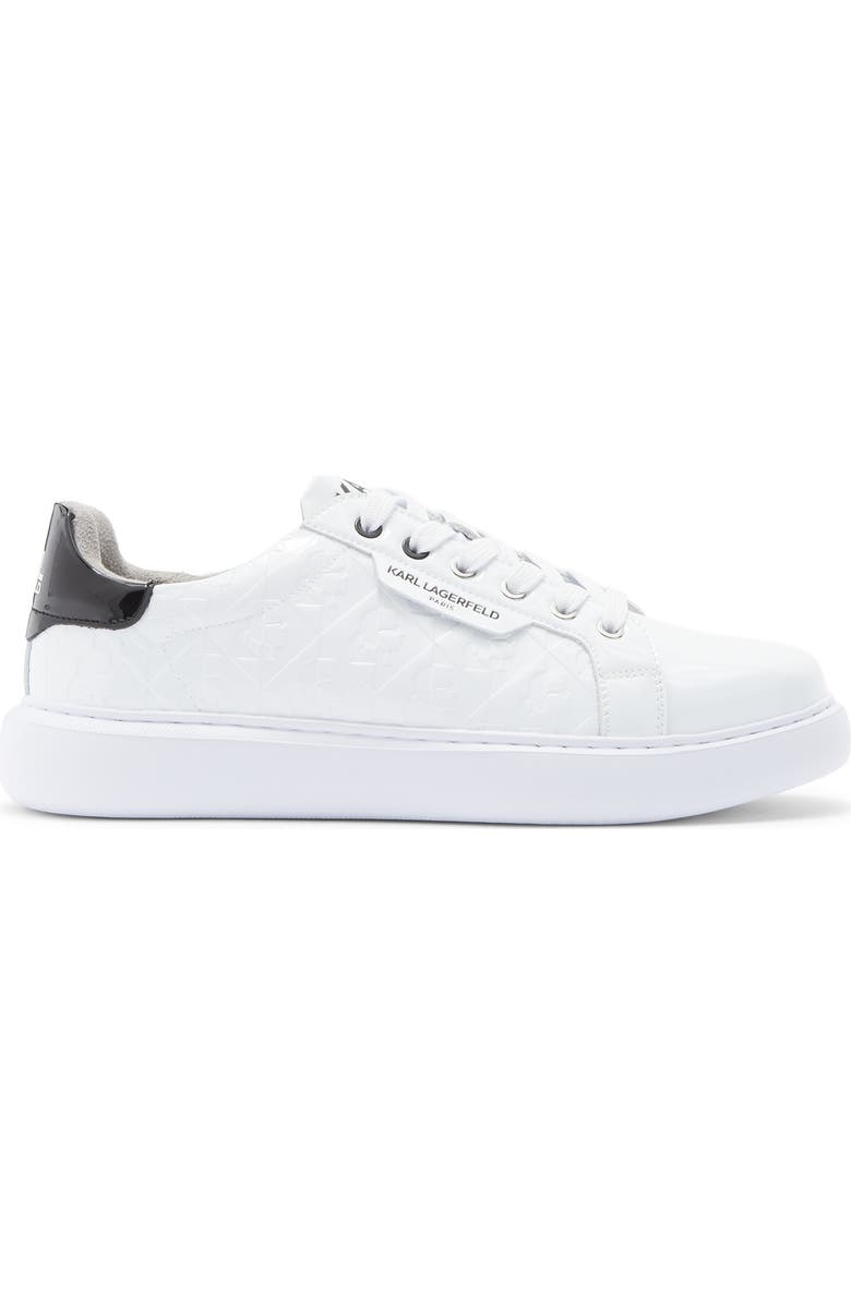 KARL LAGERFELD PARIS Karl Profile Low Top Sneaker, Alternate, color, White