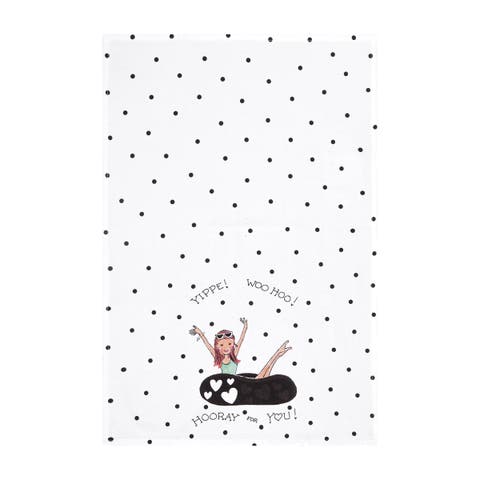 Hooray You Printed 100% Cotton Flour Sack Dishtowel