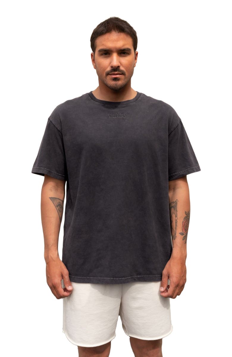 Vitality Retro Uni Tee, Alternate, color, Iron Washed