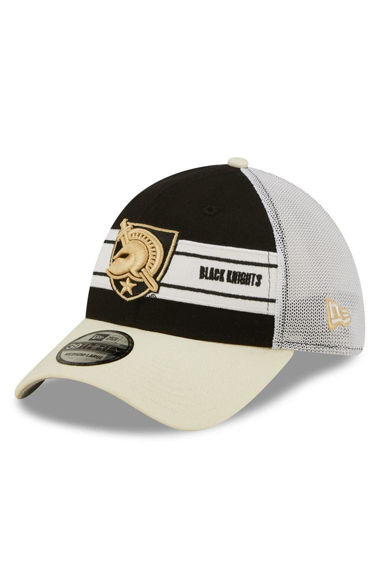 New Era Men's New Era Black/Gold Army Black Knights Banded 39THIRTY Flex Hat, Main, color, 
