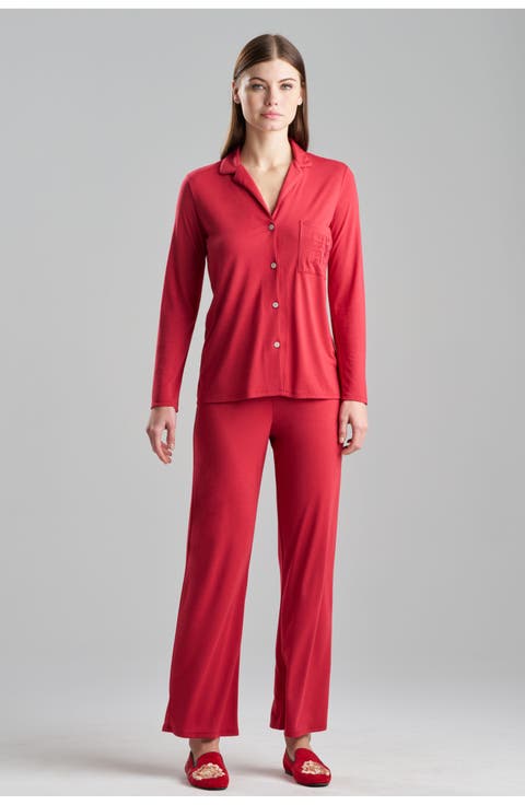 Embroidery. Shangri La Notch PJ Set