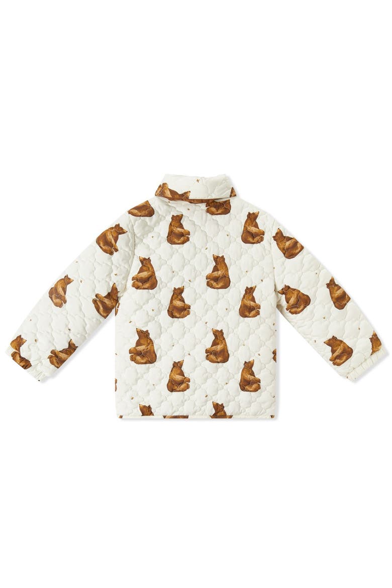Quilted Padded Jacket, Alternate, color, Honey Bear