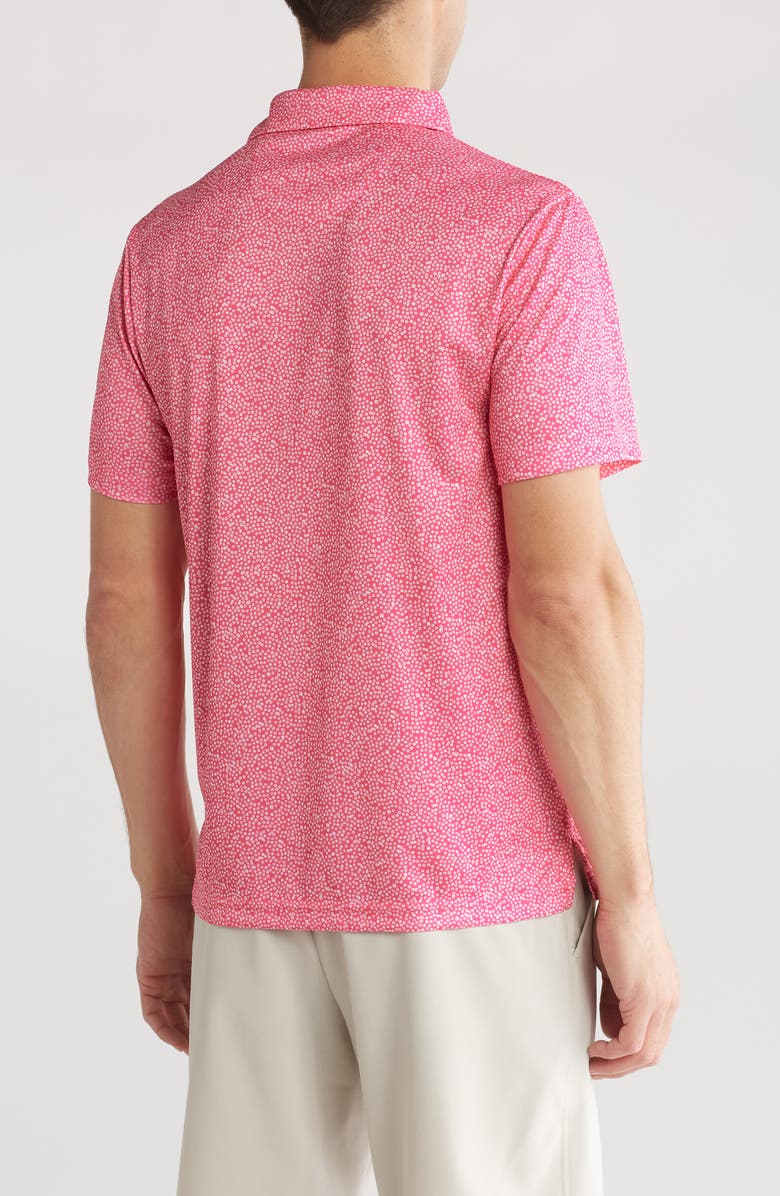 PGA TOUR Geo Print Golf Polo, Alternate, color, Pink Carnation