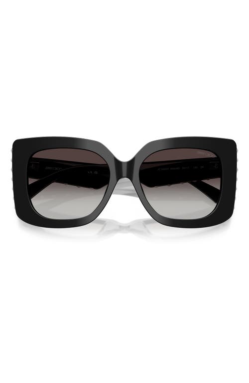 Jimmy Choo 54mm Gradient Butterfly Sunglasses In Black