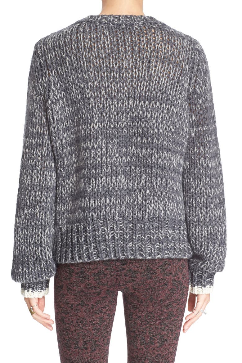 'Dancer and Prancer' Sweater, Alternate, color, GREY COMBO