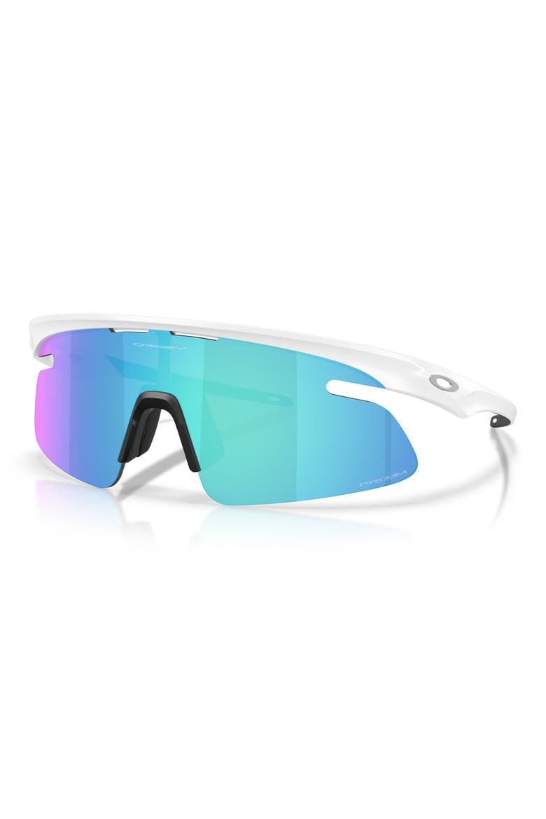 Gender Inclusive Rslv Lite 50mm Rectangle Sunglasses, Alternate, color, MATTE WHITE / PRIZM SAPPHIRE