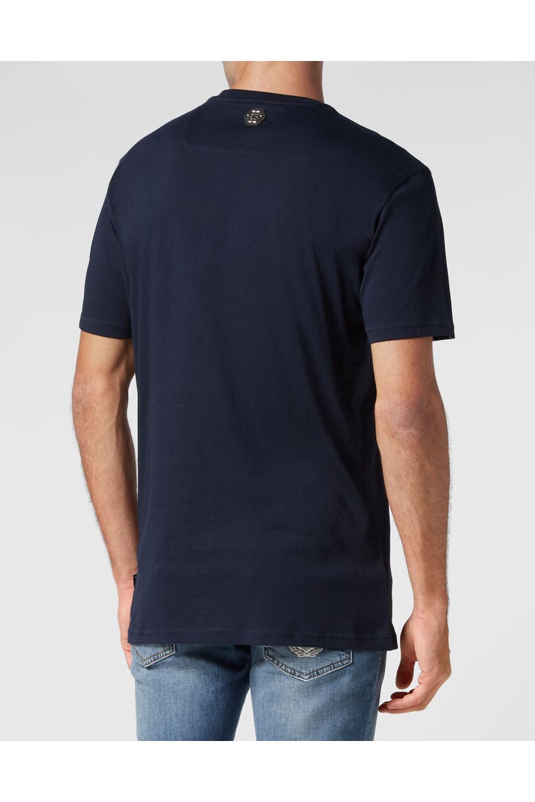 T-Shirt Round Neck Men, Alternate, color, navy