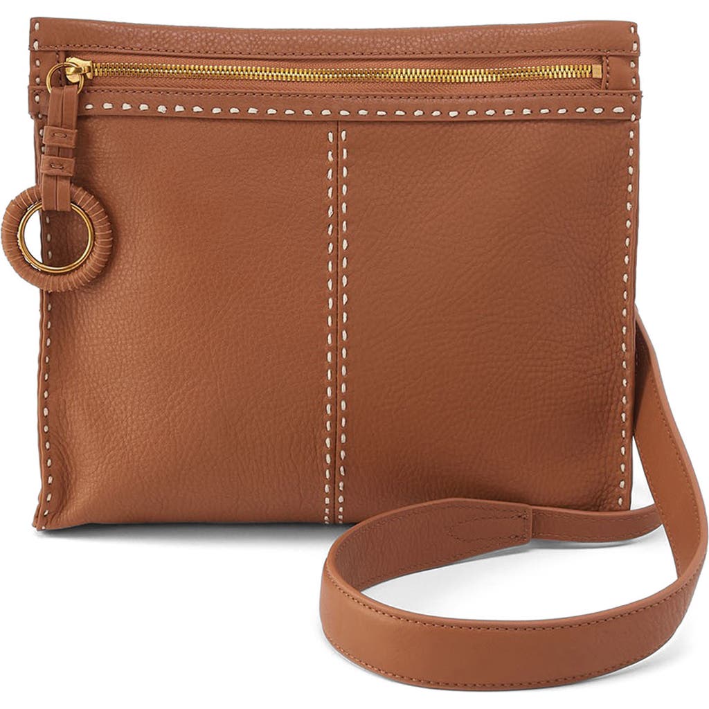 Hobo Medium Austin Leather Crossbody Bag In Warm Honey