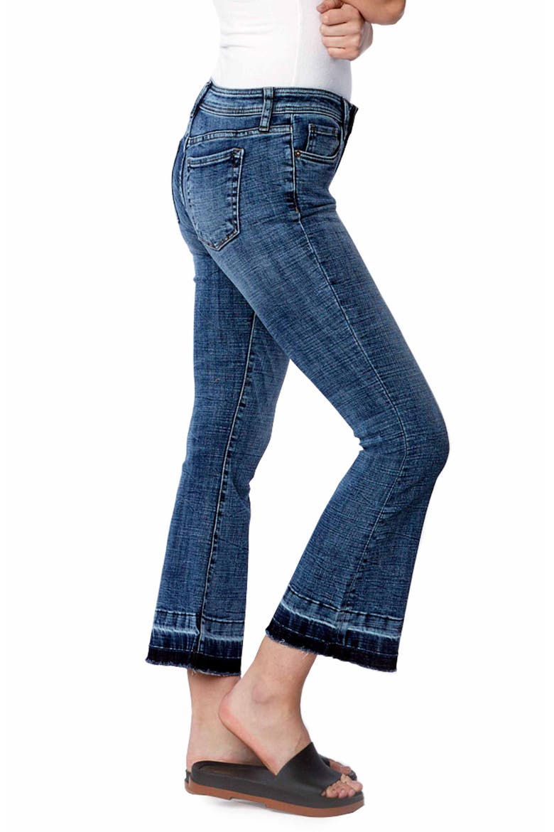 Baby Crop Flare Released Hem Jeans, Alternate, color, WAY BLUE
