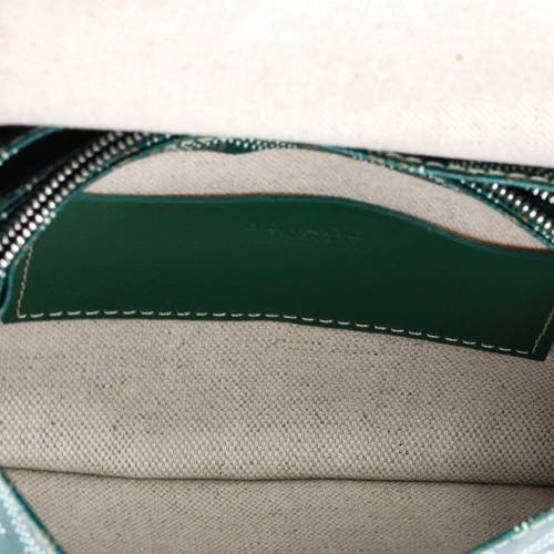 Pre-owned Goyard Goyard Plumet Clutch Wallet Coated Canvas In Green