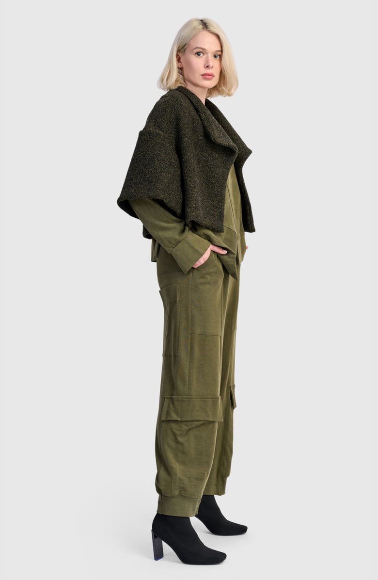 Alembika Capulet Crop Jacket, Alternate, color, Khaki