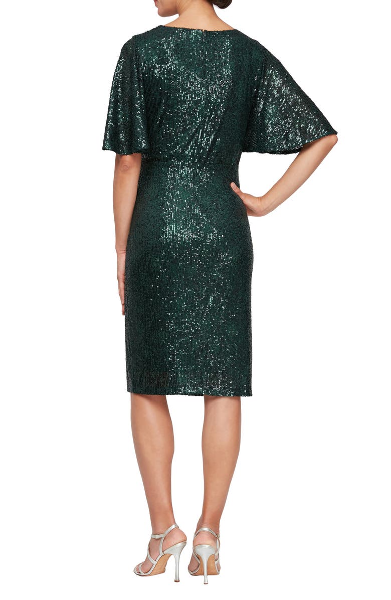 SL FASHIONS Sequin Cocktail Dress, Alternate, color, 