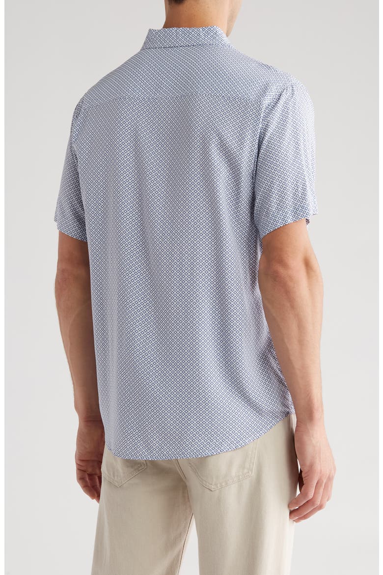 Venice Relaxed Fit Short Sleeve Button-Up Shirt, Alternate, color, BLUE BEACH