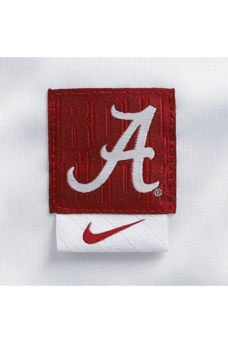 Men's Nike White/Black Alabama Crimson Tide Striped Polo, Alternate, color, White