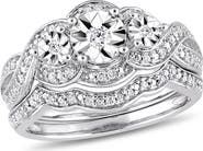Julianna B. Diamond 3-Stone Bridal Ring Set