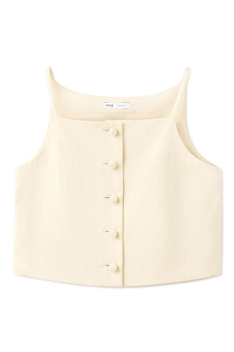 Square Neck Button Front Top, Alternate, color, LIGHT/ PASTEL GREY