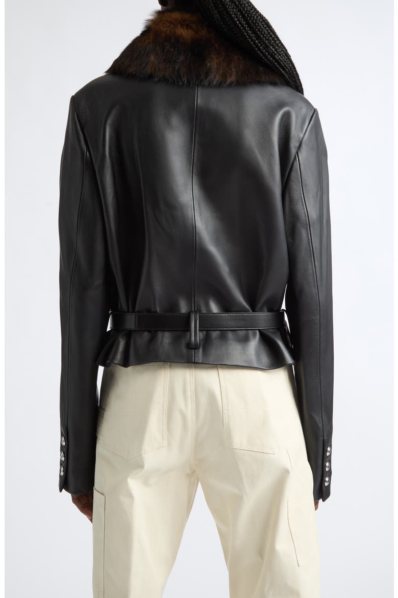 Simons Leather Jacket, Alternate, color, BLACK