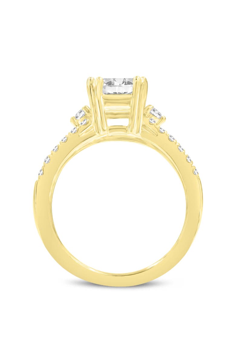 LuvMyJewelry Gohar 14K Yellow Gold Emerald Cut Lab Grown Diamond  Engagement Ring - 2.04 Ct, Alternate, color, 14K Yellow Gold
