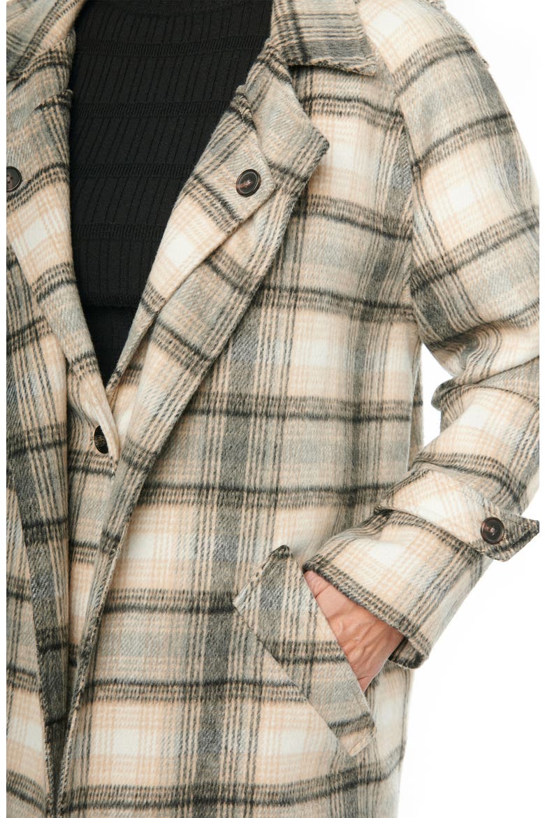 Double Layer Plaid Blazer, Alternate, color, CCMU- CHARCOAL MULTI