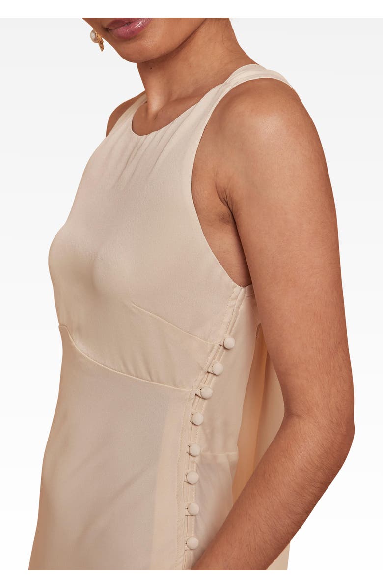 Maids to Measure Coco Satin Dress, Alternate, color, Champagne Ivory