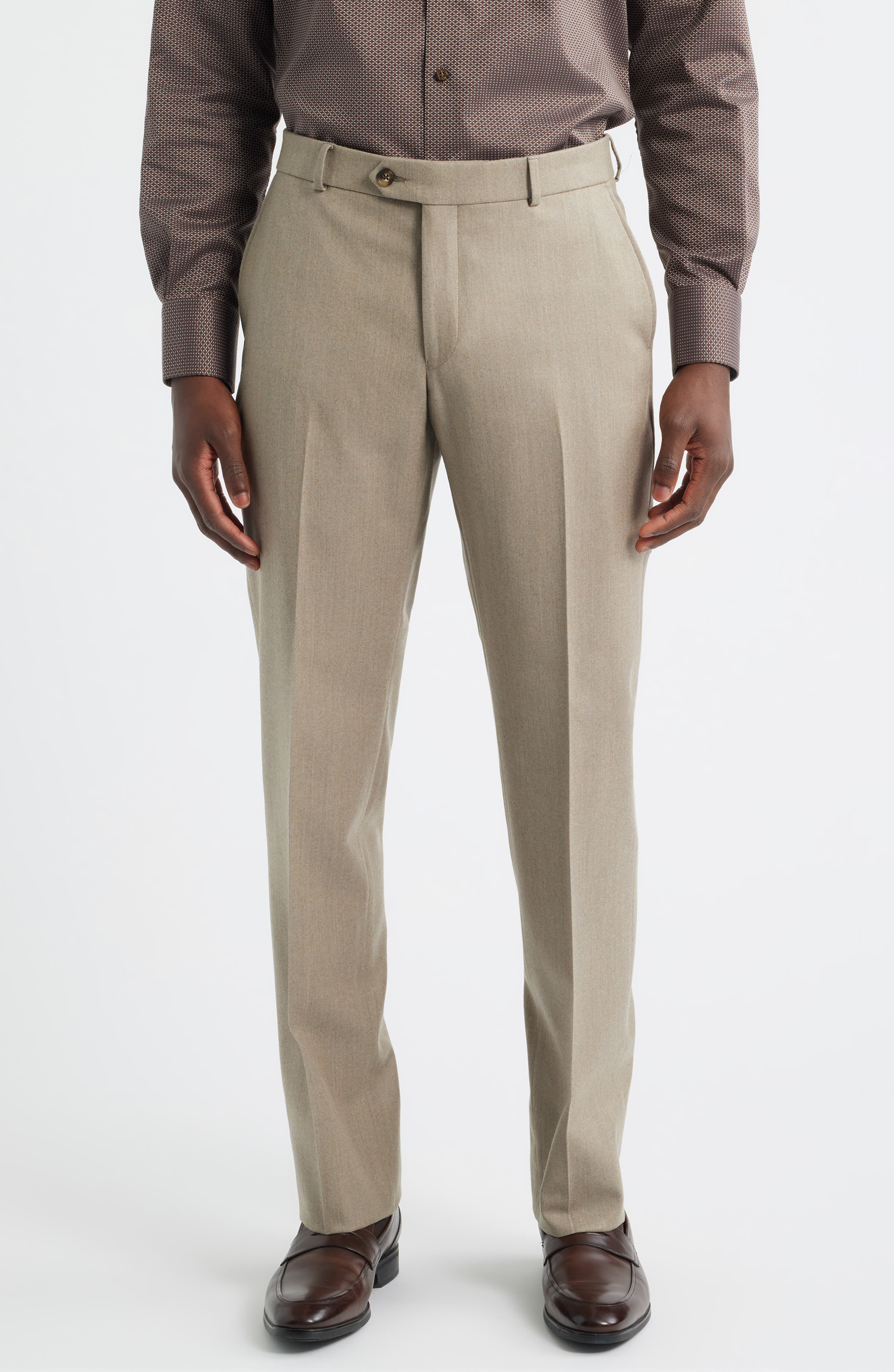 Wool & Cashmere Flannel Dress Pants